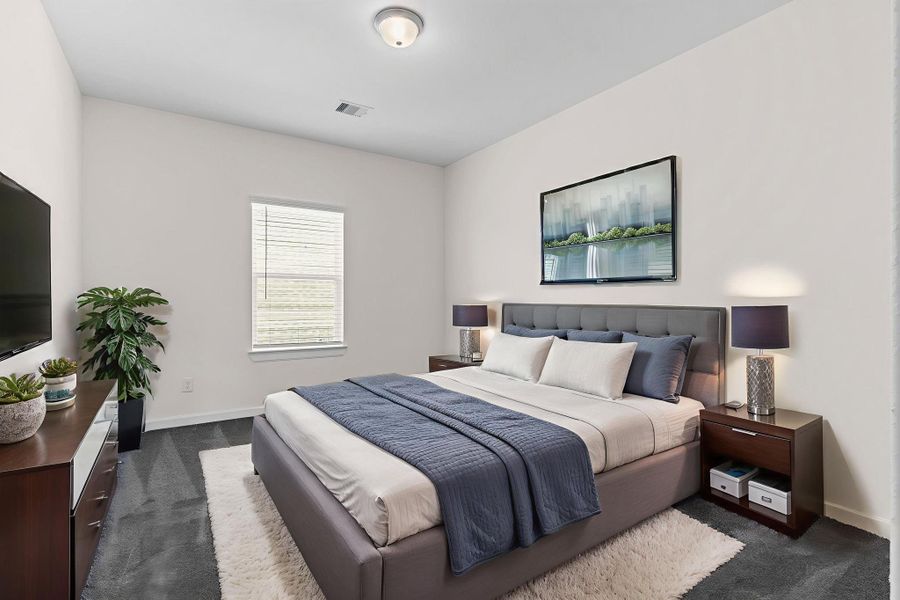 *Photo is Virtually Staged* All guest bedrooms are all tucked away for everyone privacy. *Photo is Virtually Staged* All guest bedrooms are all tucked away for everyone privacy.