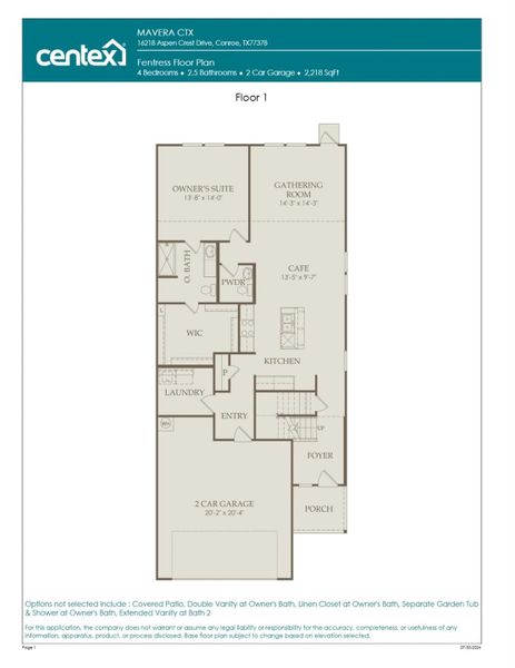 2D floor plan layout of this home in Mavera, Conroe, TX (Image 2). 2D floor plan layout of this home in Mavera, Conroe, TX (Image 2).