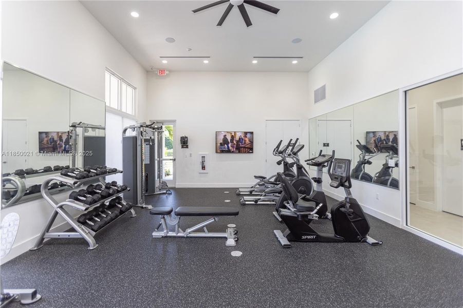 Furnished interior view inside a new home in , Miami (Image 31).