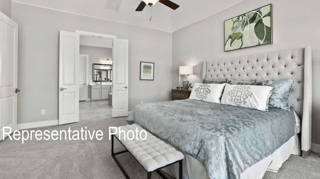 Furnished interior view inside a new home in Ridge Crossing, Waxahachie (Image 12).