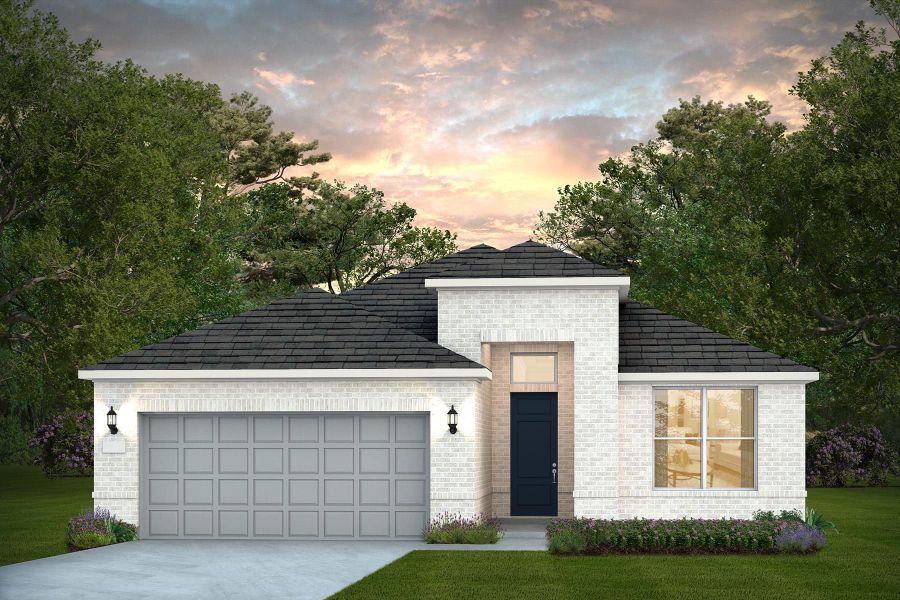 Representative exterior photo of a completed home built from the Mystique by Del Webb in Sun City Texas, Georgetown, TX (Image 24). Representative exterior photo of a completed home built from the Mystique by Del Webb in Sun City Texas, Georgetown, TX (Image 24).