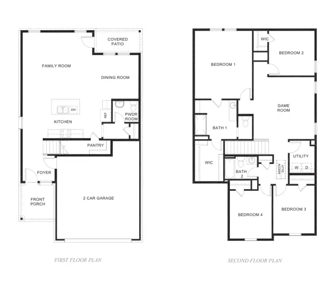 2D floor plan layout for the Kirby by D.R. Horton in Three Oaks, Sherman, TX (Image 3). 2D floor plan layout for the Kirby by D.R. Horton in Three Oaks, Sherman, TX (Image 3).