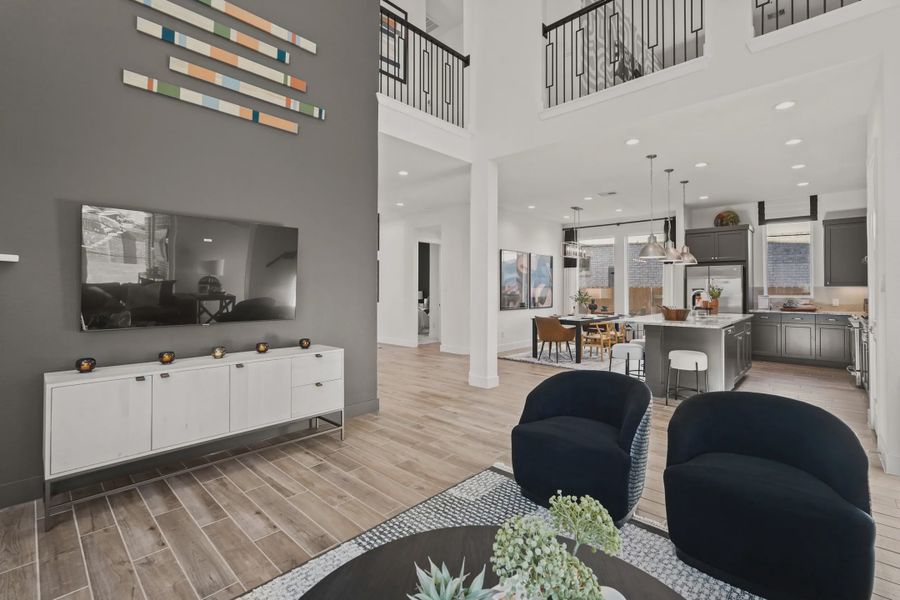 Furnished interior view inside a new home in Elyson 50's, Katy (Image 8).