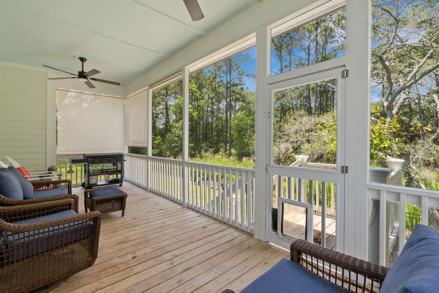 Exterior details and patio area of a home in , Johns Island (Image 4). Exterior details and patio area of a home in , Johns Island (Image 4).