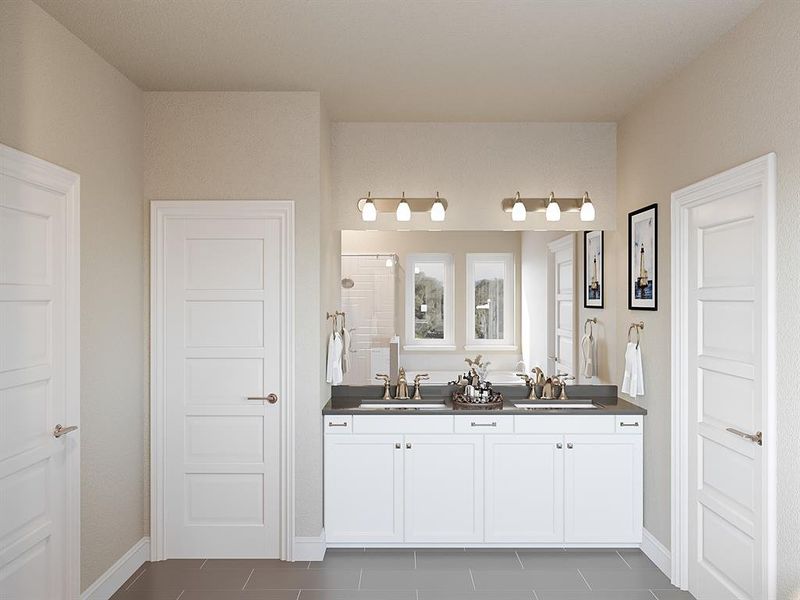Beazer Homes Treeline Salado Floorplan. This is not a photo of the actual home, but is a photo of the Salado floorplan.