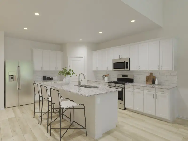 Furnished interior view inside a new home in Parks at Foster Crossing - Premier Series, Anna (Image 3).