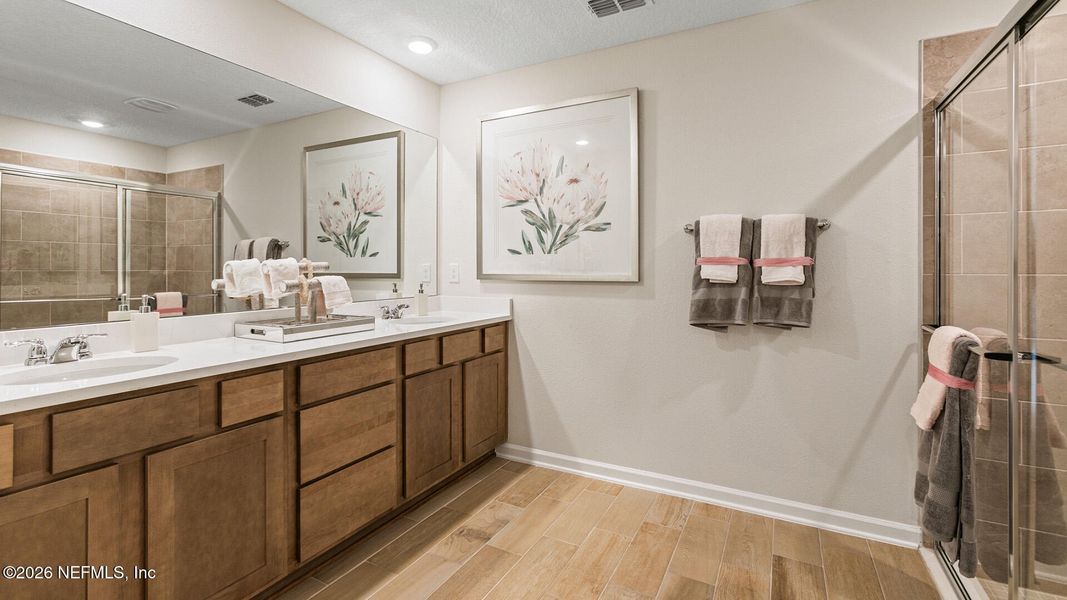Furnished interior view inside a new home in Sawmill Branch, Palm Coast (Image 31).