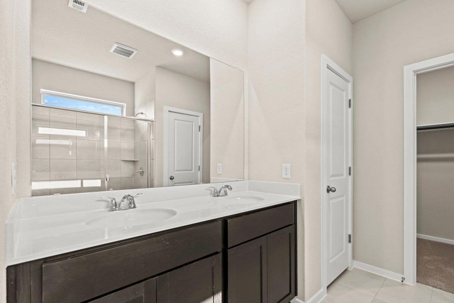 Primary Bath retreat with dual vanities Primary Bath retreat with dual vanities