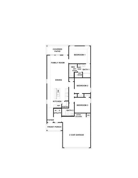 2D floor plan layout of this home in Midtown Reserve, College Station, TX (Image 2). 2D floor plan layout of this home in Midtown Reserve, College Station, TX (Image 2).