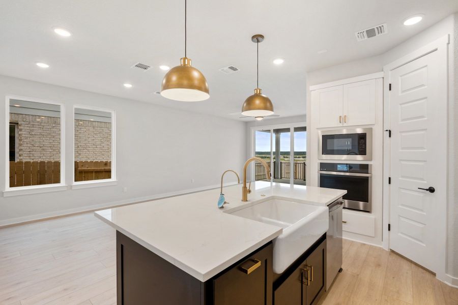 Furnished interior view inside a new home in Lariat, Liberty Hill (Image 7).