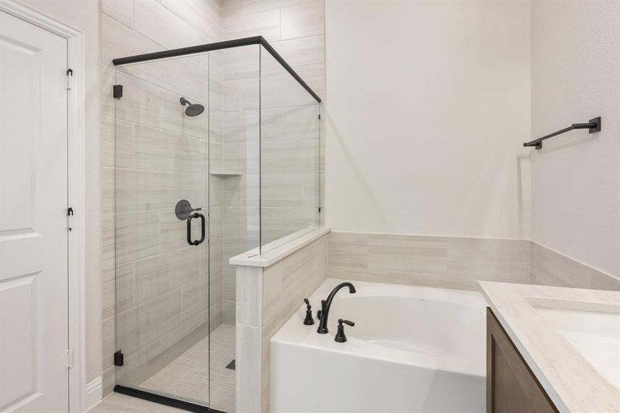 Furnished interior view inside a new home in Country Lakes Classic 50, Denton (Image 11).