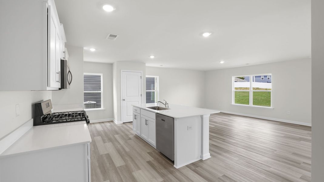Furnished interior view inside a new home in Trailside Run, Spartanburg (Image 7).