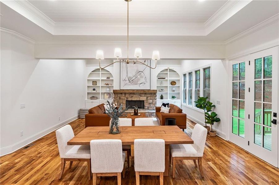Furnished interior view inside a new home in , Holly Springs (Image 38). Furnished interior view inside a new home in , Holly Springs (Image 38).