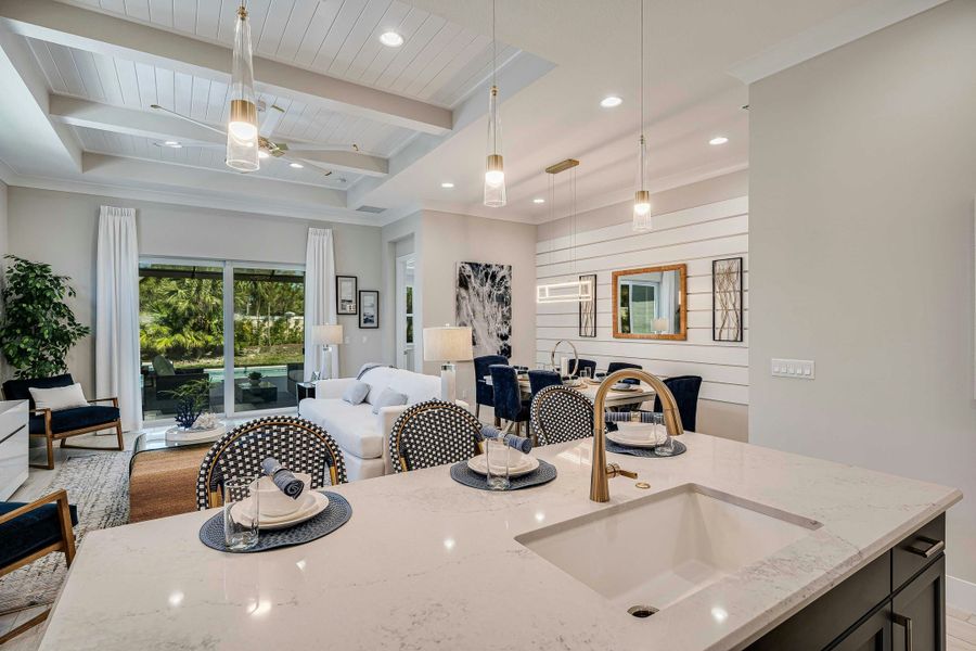 2D floor plan layout for the Beacon by GHO Homes in The Falls at Grand Harbor, Vero Beach, FL (Image 2). 2D floor plan layout for the Beacon by GHO Homes in The Falls at Grand Harbor, Vero Beach, FL (Image 2).