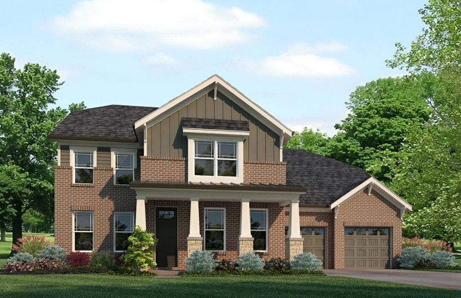 Representative exterior photo of a completed home built from the Townsend by Grant & Co in Lockwood, Collierville, TN (Image 20).