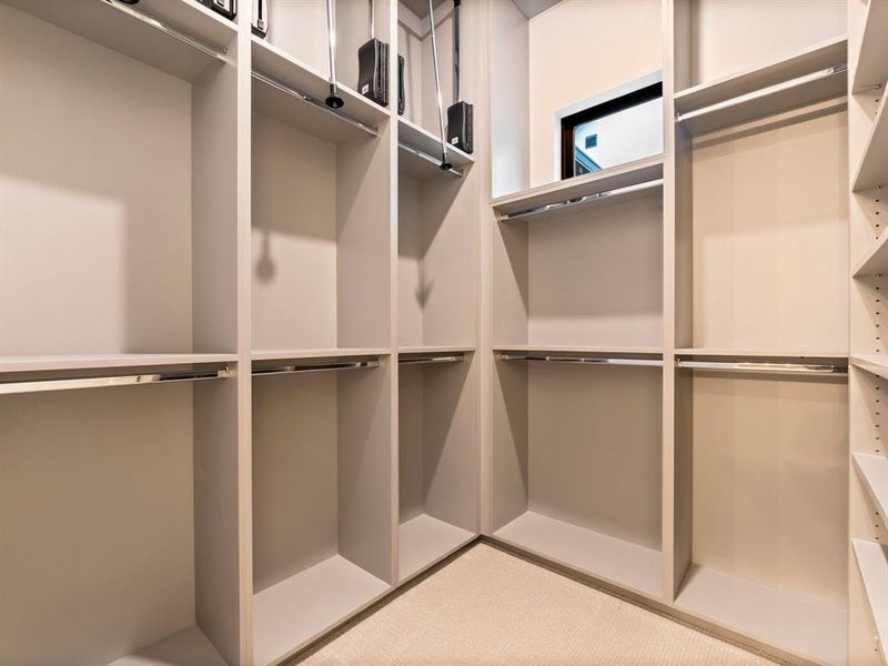 Primary Bedroom Closet 1 with Built-in Organizer