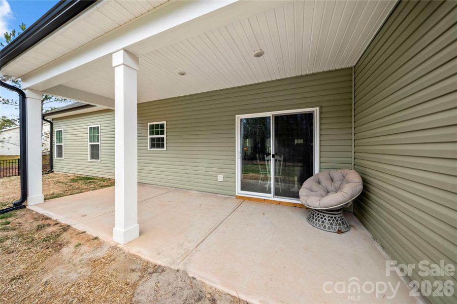 Exterior details and patio area of a home in , Clover (Image 3). Exterior details and patio area of a home in , Clover (Image 3).