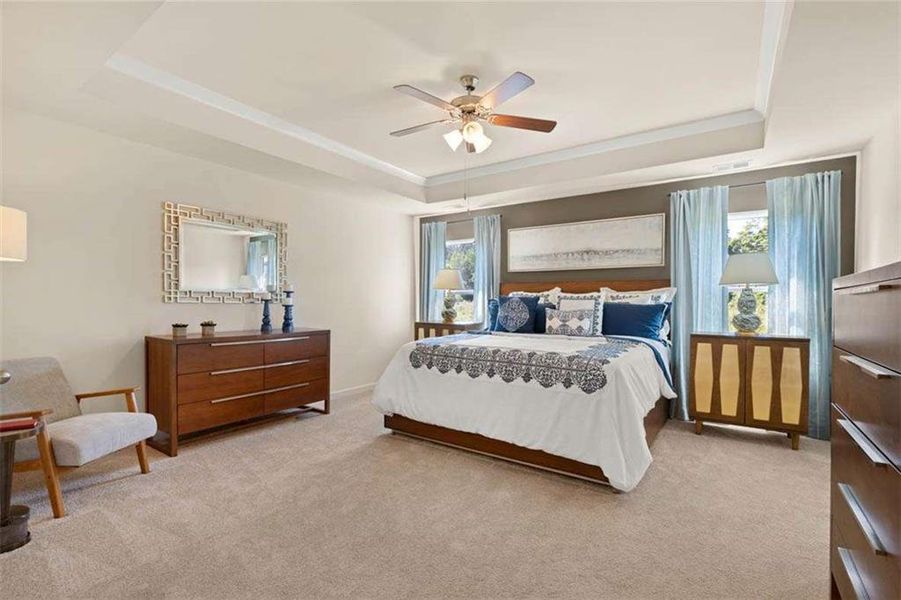 Furnished interior view inside a new home in Wildwood, Covington (Image 35). Furnished interior view inside a new home in Wildwood, Covington (Image 35).