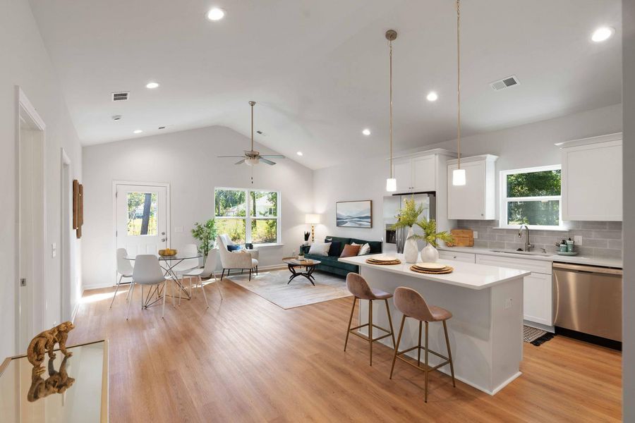 Furnished interior view inside a new home in , North Charleston (Image 6).