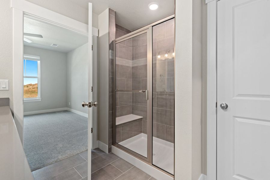 Representative furnished interior of a home built from the The Cambridge 2 by Landmark Homes in The Lakes at Centerra, Loveland (Image 7).