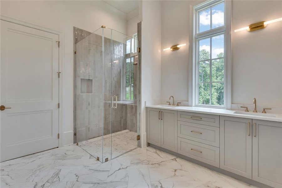 Furnished interior view inside a new home in , Alpharetta (Image 10).