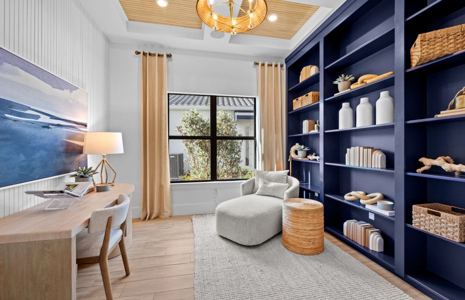 Den, perfect for a home office or hobby room Den, perfect for a home office or hobby room