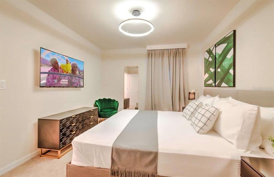 Furnished interior view inside a new home in , Clermont (Image 8).