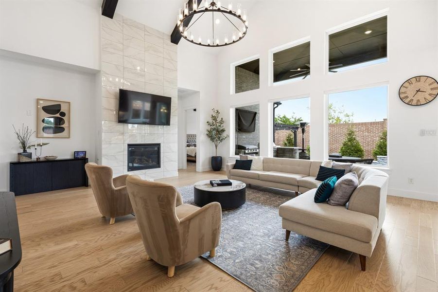 Furnished interior view inside a new home in The Reserve at Watters, Allen (Image 33).