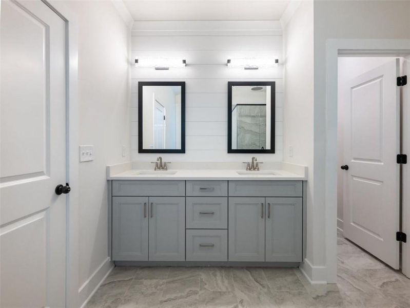 Furnished interior view inside a new home in , Buford (Image 10).