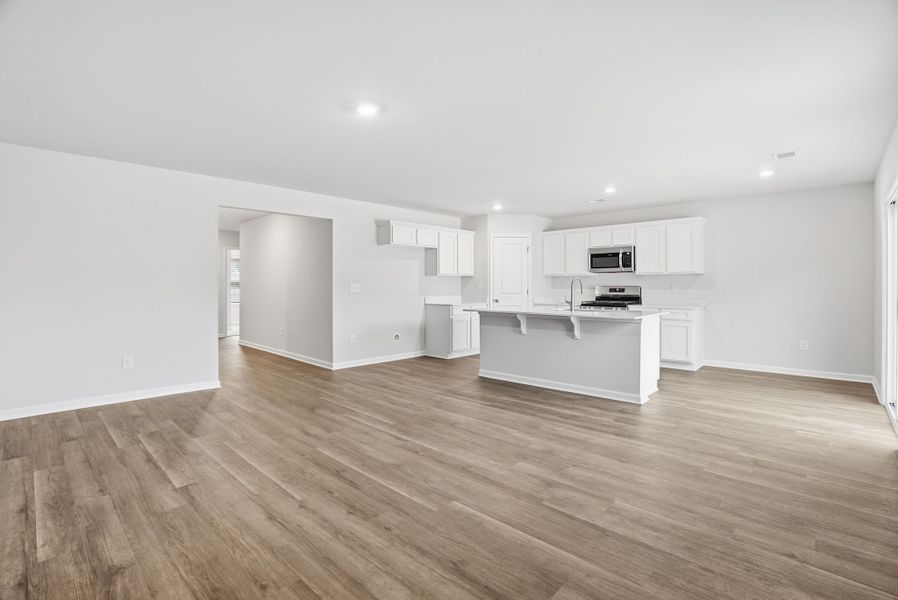 Representative unfurnished interior of a home built from the Spruce L by McGuinn Homes in Sibley Village, Sumter (Image 14).