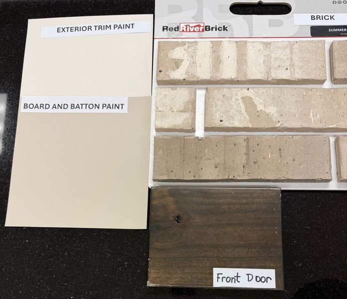 Sample of building materials used in homes in Terra Vista Estates, Springtown (Image 5).