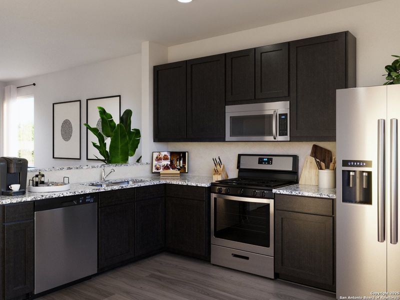 Furnished interior view inside a new home in Abbott Place, St. Hedwig (Image 8).