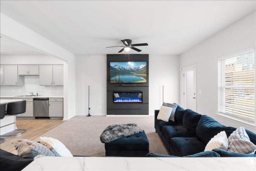 Furnished interior view inside a new home in , Cartersville (Image 8).