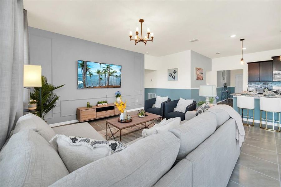 Furnished interior view inside a new home in , Davenport (Image 25). Furnished interior view inside a new home in , Davenport (Image 25).