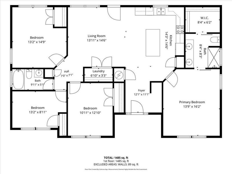 2D floor plan layout of this home in , Forest Park, GA (Image 5). 2D floor plan layout of this home in , Forest Park, GA (Image 5).