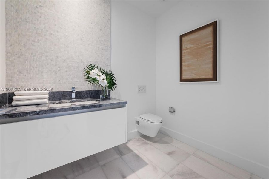 Furnished interior view inside a new home in , Miami (Image 15).