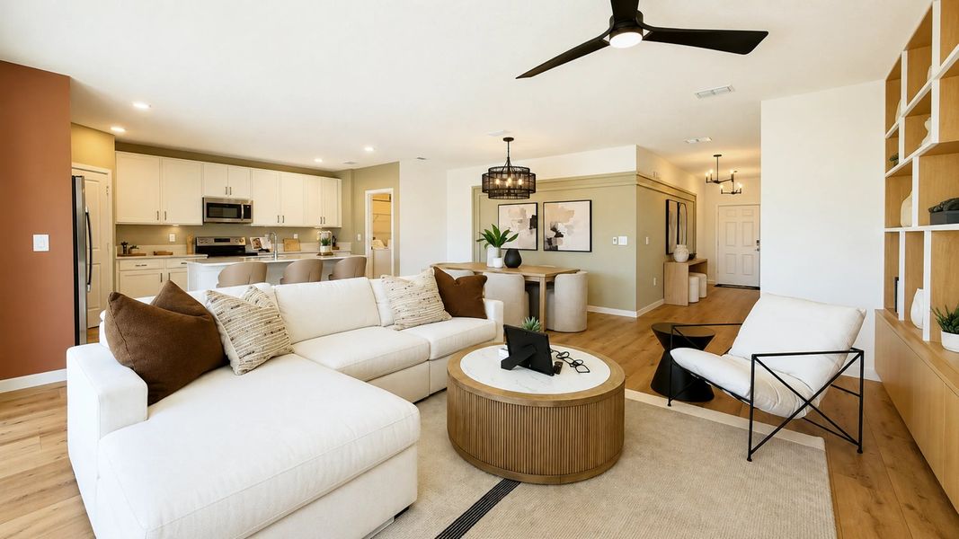 Fully furnished family room
