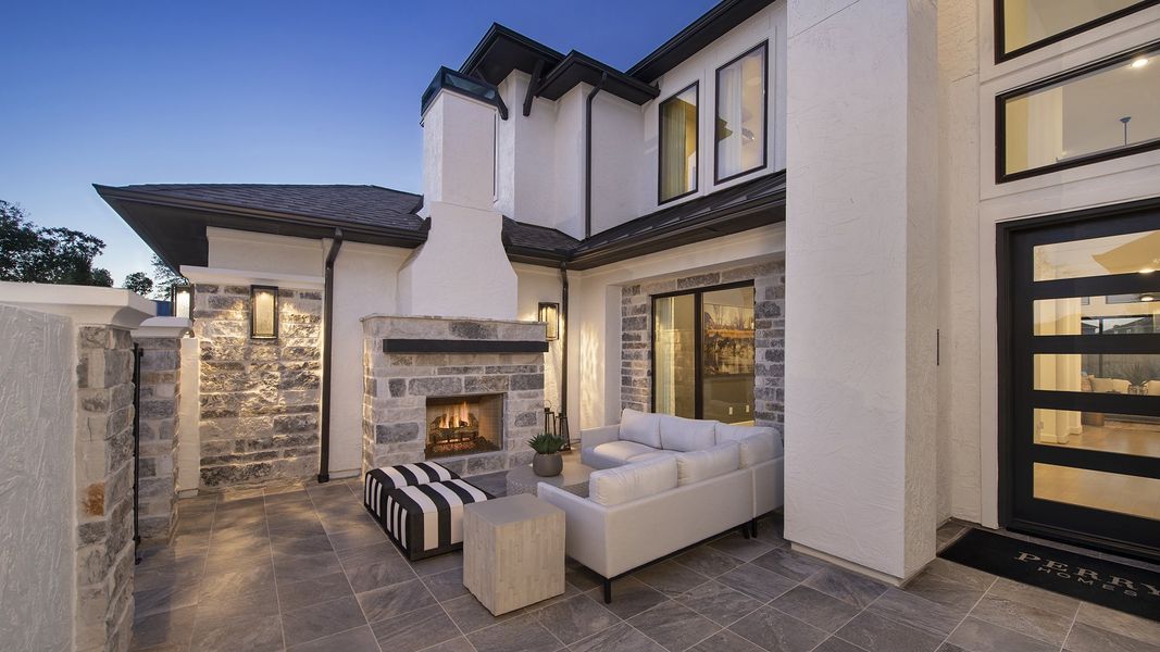 Exterior details and patio area of a home in Sienna, Missouri City (Image 3). Exterior details and patio area of a home in Sienna, Missouri City (Image 3).
