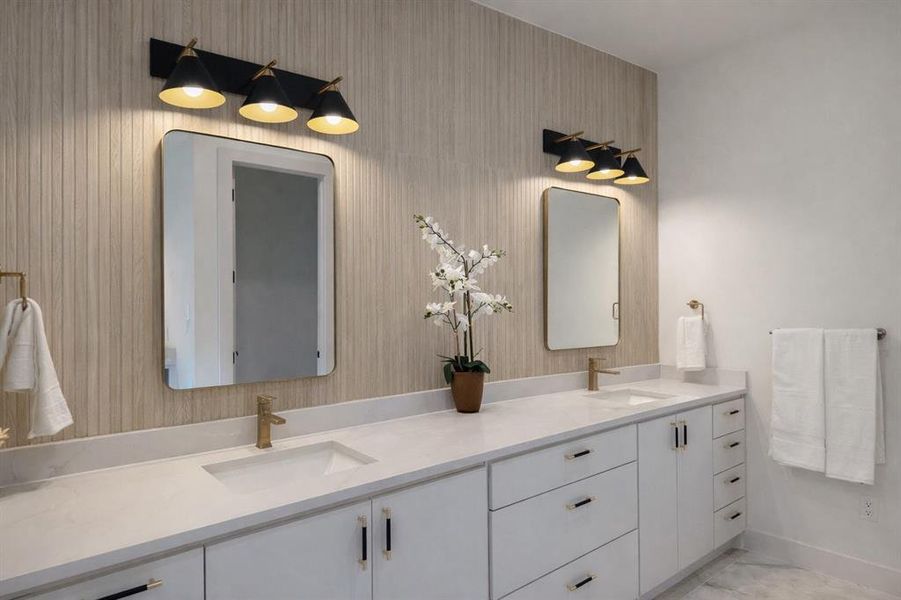 Furnished interior view inside a new home in , Dallas (Image 10).