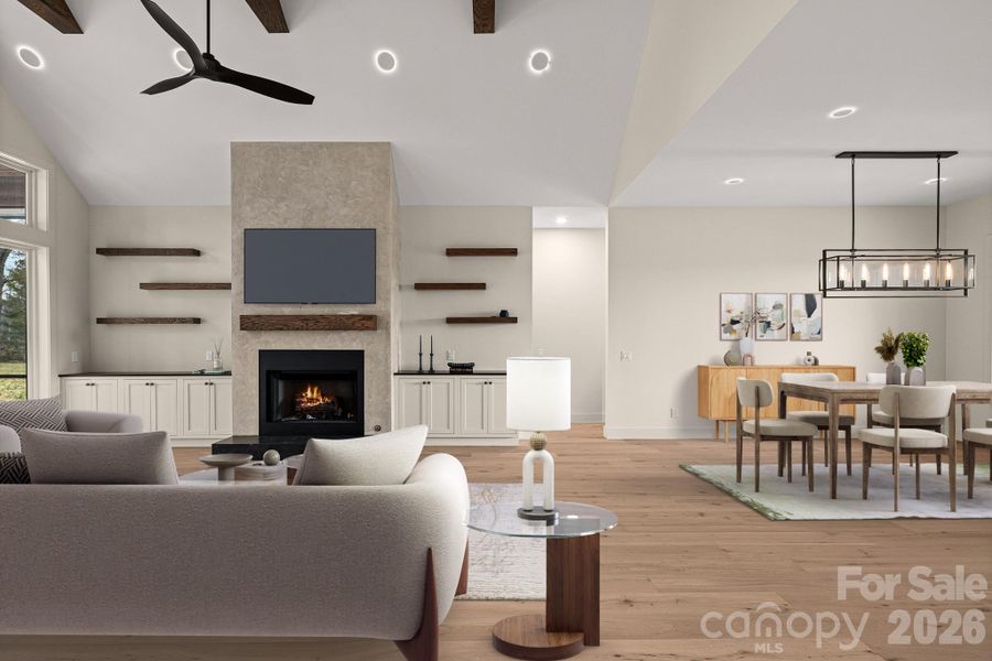 Furnished interior view inside a new home in , Fletcher (Image 36).