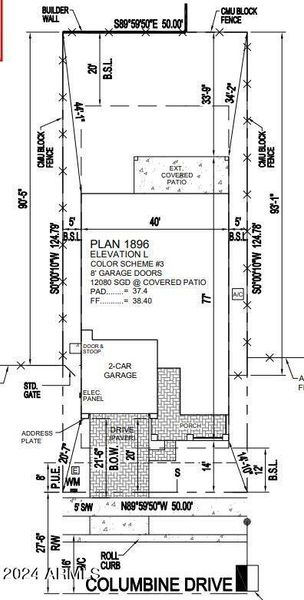 30- 17345 W Columbine plot plan