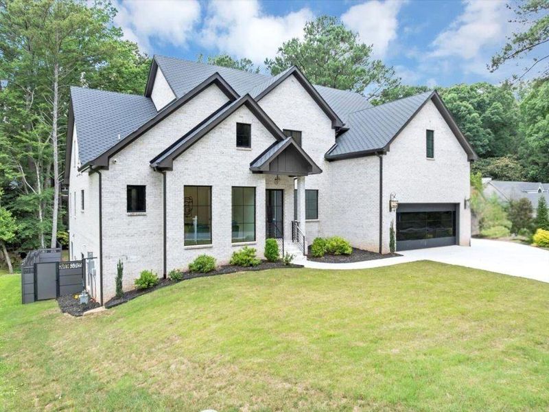 Front exterior of a new home in , Marietta, GA, highlighting curb appeal (Image 27).