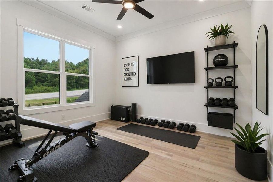 Furnished interior view inside a new home in , Dacula (Image 13).