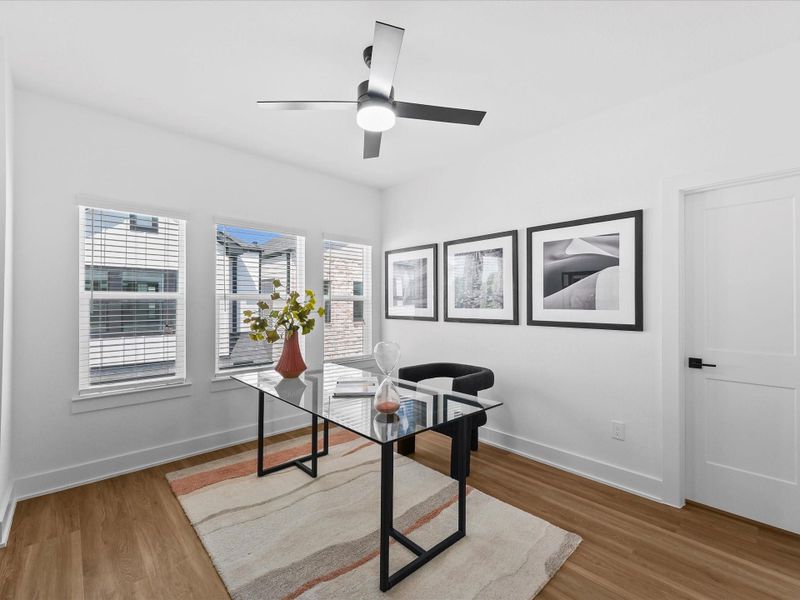 Furnished interior view inside a new home in , Houston (Image 25).