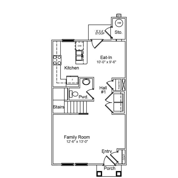 2D floor plan layout of this home in Edwards Station, Taylors, SC (Image 2). 2D floor plan layout of this home in Edwards Station, Taylors, SC (Image 2).