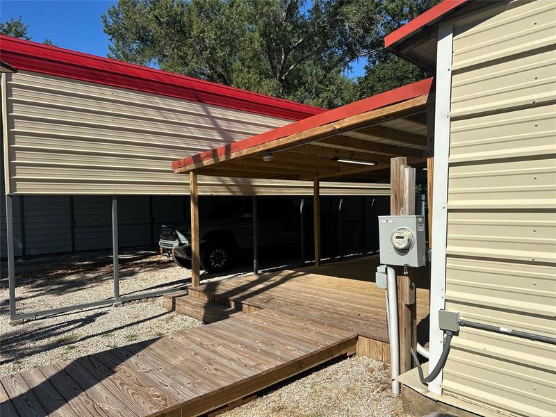 Exterior details and patio area of a home in , Streetman (Image 22).