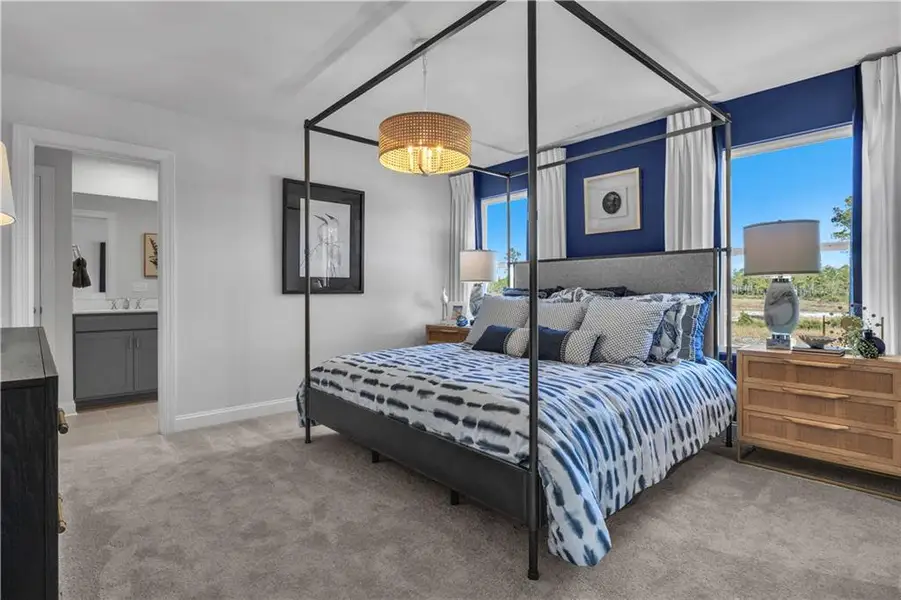 Furnished interior view inside a new home in Riverside Ridge, Lawrenceville (Image 15).