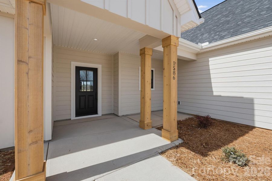 Exterior details and patio area of a home in , Crouse (Image 22).