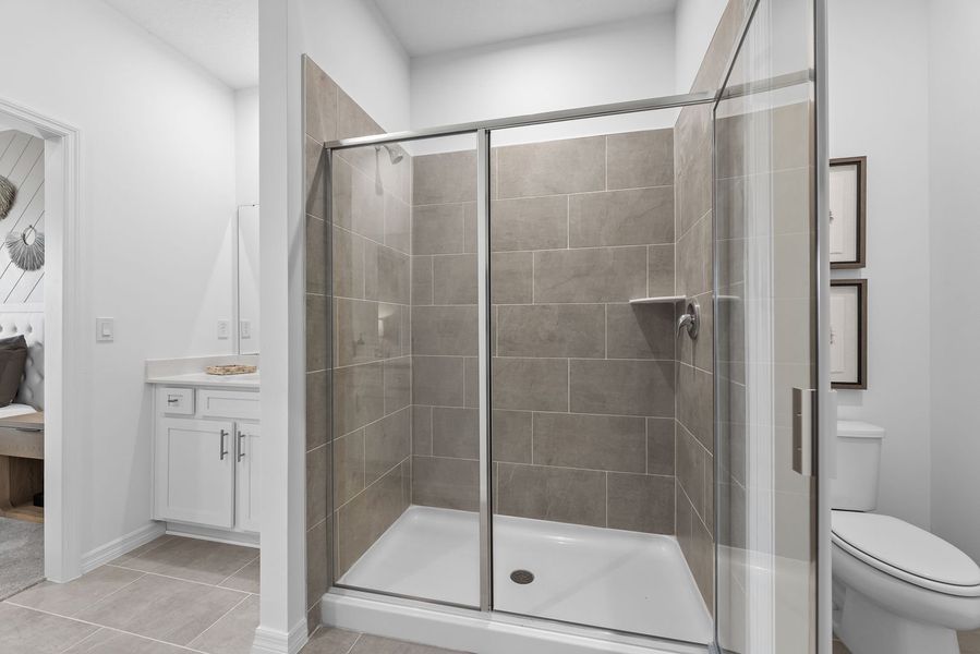 Walk In Shower in Primary Bathroom Walk In Shower in Primary Bathroom