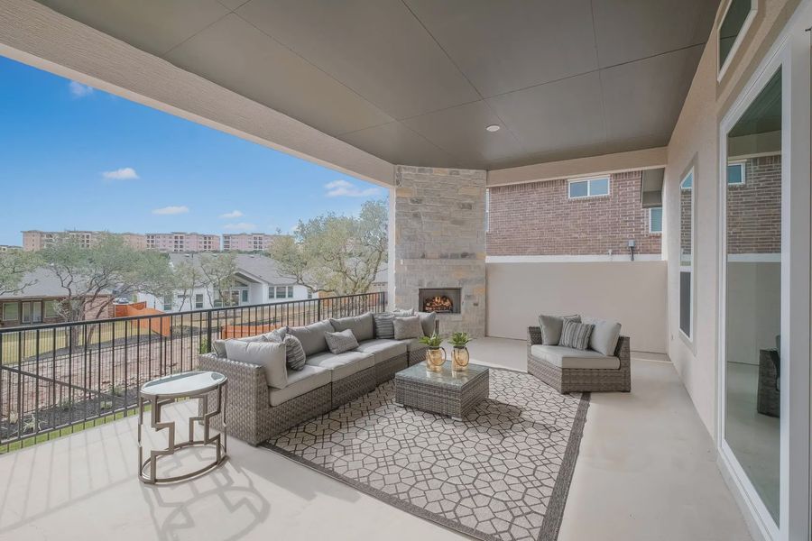 Representative exterior details of a home built from the Anthony by Chesmar Homes in Potranco Oaks 100's, Castroville (Image 3).